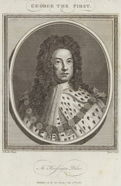 Kong George I av Storbritannia og Irland av Godfrey Kneller