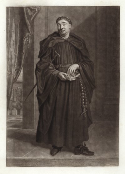 Portrett av Anthony Leigh som far Dominic i The Spanish Friar av Godfrey Kneller