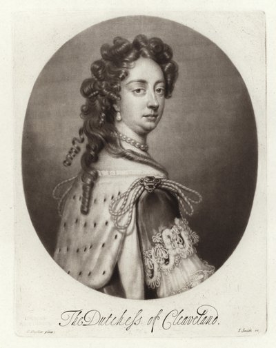 Portrett av Barbara Palmer, hertuginne av Cleveland av Godfrey Kneller