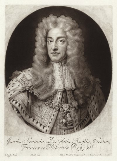 Portrett av kong James II av England og Irland av Godfrey Kneller