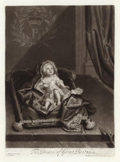 Portrett av prins James Stuart som baby av Godfrey Kneller