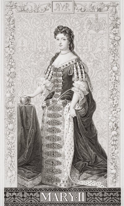 Queen Mary II (1662-94) fra `Illustrasjoner av engelsk og skotsk historie