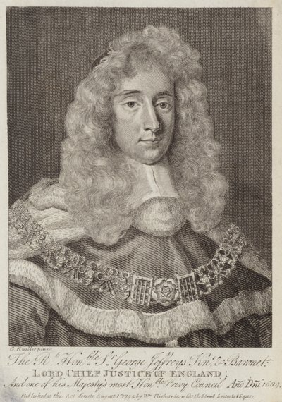 Sir George Jeffreys, walisisk dommer av Godfrey Kneller