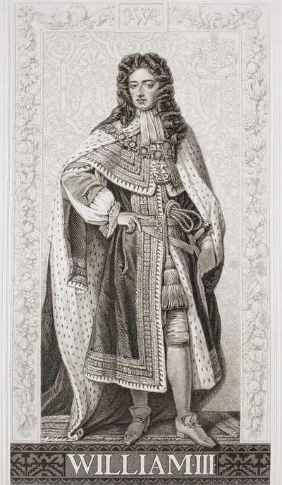 William III (1650-1702) fra `Illustrasjoner av engelsk og skotsk historie