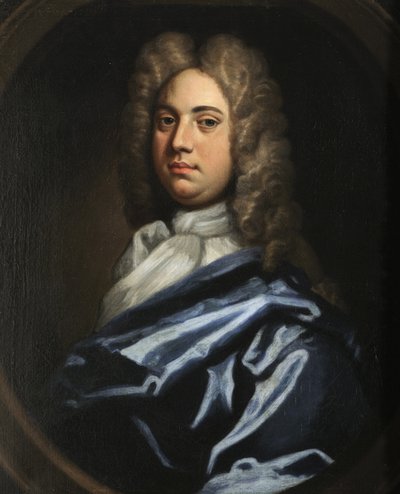 Portrett av en gentleman av Godfrey follower of Kneller