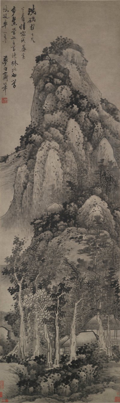 En høy paviljong av Gong Xian