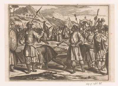 Mottak av Vasco da Gama på Samorine av Gonsales Appelmans