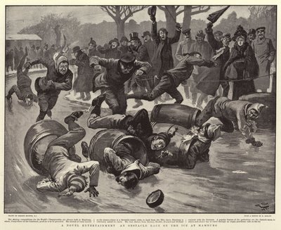 En romanunderholdning og et hinderløp på isen i Hamburg av Gordon Frederick Browne