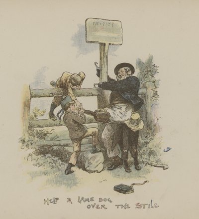 Hjelp en halt hund over stilen av Gordon Frederick Browne