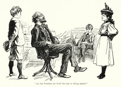 Illustrasjon for The Story of the Treasure Seekers av E Nesbit (litho) av Gordon Frederick Browne