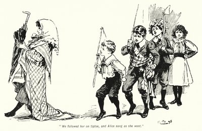 Illustrasjon for The Story of the Treasure Seekers av E Nesbit (litho) av Gordon Frederick Browne