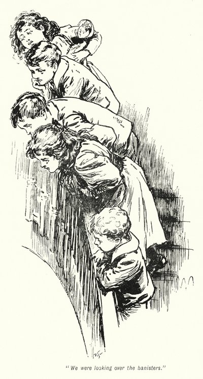 Illustrasjon for The Story of the Treasure Seekers av E Nesbit (litho) av Gordon Frederick Browne