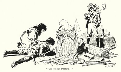 Illustrasjon for The Story of the Treasure Seekers av E Nesbit (litho) av Gordon Frederick Browne