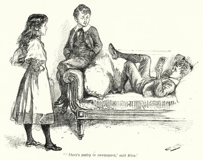 Illustrasjon for The Story of the Treasure Seekers av E Nesbit (litho) av Gordon Frederick Browne