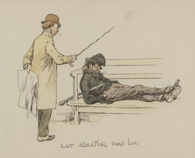 La sovende hunder ligge av Gordon Frederick Browne