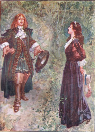 "Nå er jeg til din smak fetter?", fra Lorna Doone pub.by W & R Chambers Ltd, 1921 av Gordon Frederick Browne