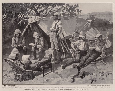 Talana Cottage, Tommy okkuperer en hytte øde av boeroffiserer av Gordon Frederick Browne