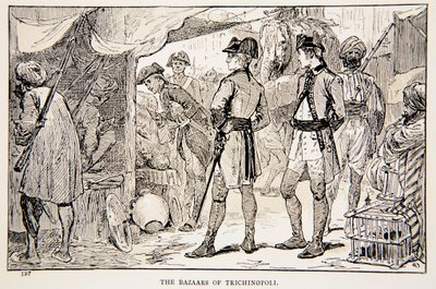 The Bazaars of Trichinopoli, en illustrasjon fra 
