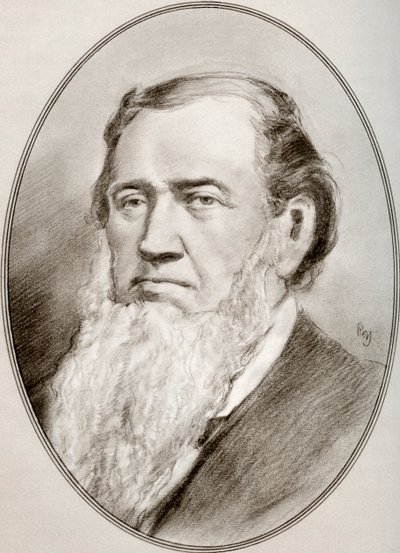 Brigham Young, fra Living Biography of Religious Leaders av Gordon Ross