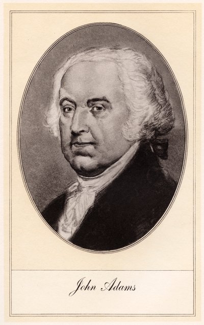 John Adams, andre president i USA, tidlig på 1900-tallet. av Gordon Ross