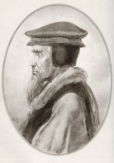 John Calvin, født Jehan Cauvin, fra Living Biography of Religious Leaders av Gordon Ross