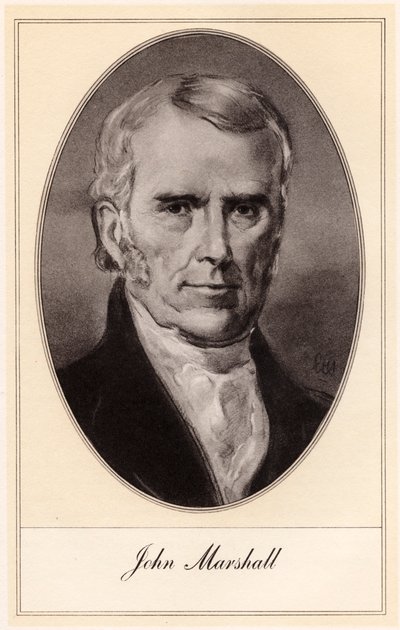 John Marshall , amerikansk statsmann og jurist, tidlig på 1900-tallet. av Gordon Ross