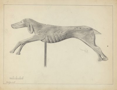 Running Dog Weather Vane av Gordon Sanborn