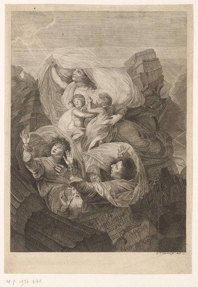 Allegorisk fremstilling av familie av Gottfried Arnold Lehman