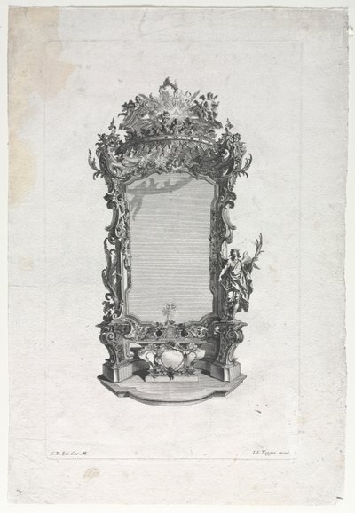 Modell for alter for treskjærere av Gottfried Bernhard Götz