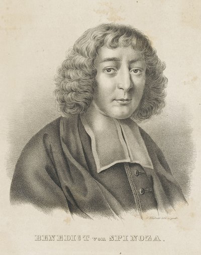 Portrett av Baruch Spinoza, ca. 1830-1840. av Gottfried Küstner