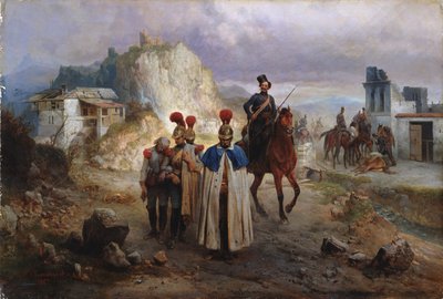 De fangede franskmennene i 1814, 1885 av Gottfried Willewalde