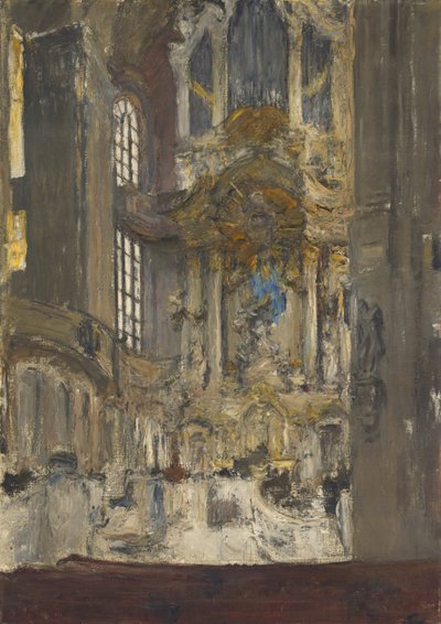 Interiør i Frauenkirche i Dresden av Gotthardt Kuehl