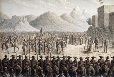 Henrettelsen av keiser Maximilian, 1867 av Gottlob Jungman