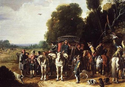 A Hunting Party (par med 59985) av Govaert Jansz