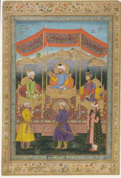 Forfedres gruppe av Mughal-herskere av Govardhan