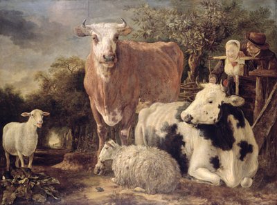 Hyrde og gjeter med husdyr, ca. 1647 av Govert Dircksz. Camphuysen