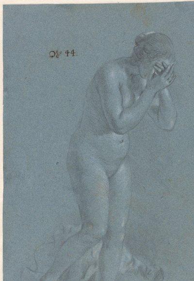 Stående kvinne med øynene dekket av Govert Flinck (attributed to)