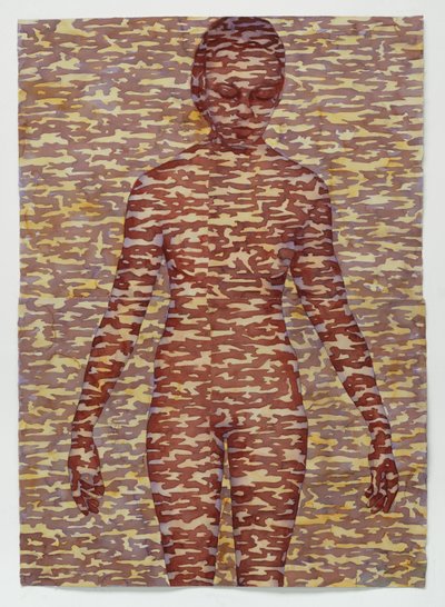 Lerret, 2025 (akvarell på buer) av Graham Dean