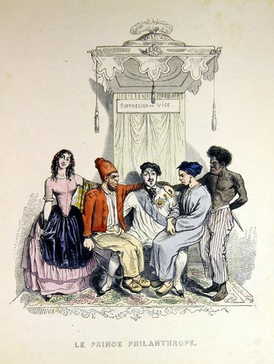 "Den filantropiske prinsen" av Grandville