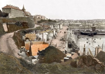 Grandville (Normandie, Frankreich): Postkarte, ca. 1900 von Grandville (1803-47)