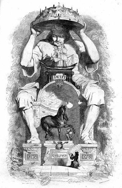 Illustration für Gullivers Reisen von Jonathan Swift von Grandville (1803-47)