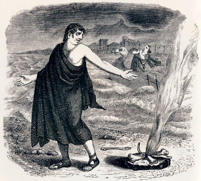 Jupiter og passasjeren - Fabler av La Fontaine av Grandville