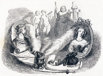 Simonides bevart av gudene - Fabler av La Fontaine av Grandville