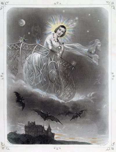 Stjerner: Kvinne som representerer "" The Evening Star"" - av Grandville av Grandville