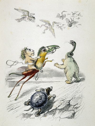 The Chase (fabelaktig dyreløp) av Grandville av Grandville