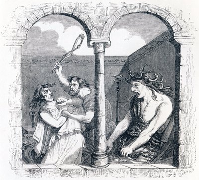 The discord - Fables av La Fontaine av Grandville