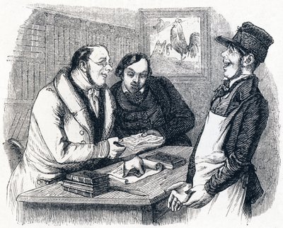 Roasteren og perlen (Le coq et la perle) - Fables av La Fontaine av Grandville