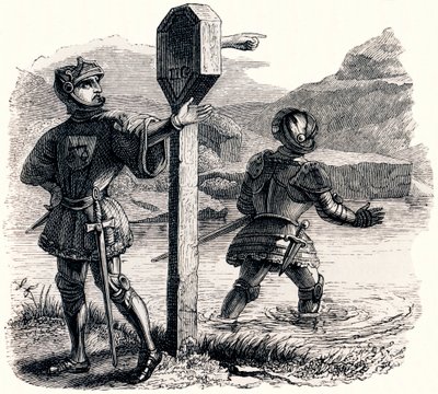 De to eventyrerne og talismanen - Fabler av La Fontaine av Grandville