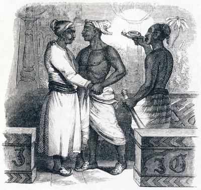 De to vennene - Fables av La Fontaine av Grandville
