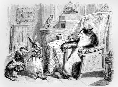 The Cat, the Weasel and the Little Rabbit, illustrasjon for 